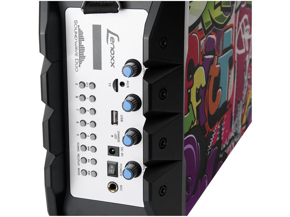 Caixa de Som Bluetooth Lenoxx CA 445 Portátil - Amplificada 250W USB - Bivolt - 8