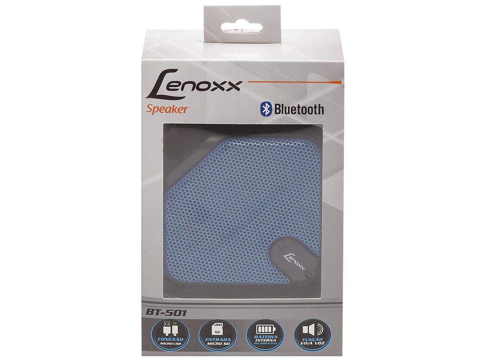 Caixa de Som Bluetooth Portátil Lenoxx BT 501 5W - MP3 - 7