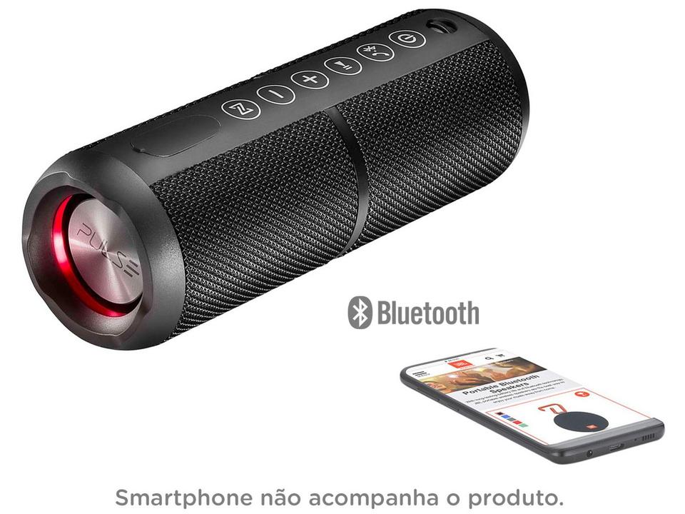 Caixa de Som Bluetooth Pulse Wave 2 Portátil - 20W - Bivolt - 6