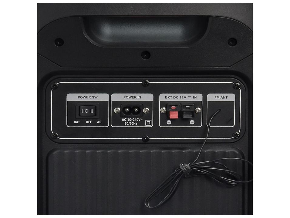 Caixa de Som Bright Audio DW 2000 Bluetooth Amplificada Portátil 1200W USB - 5