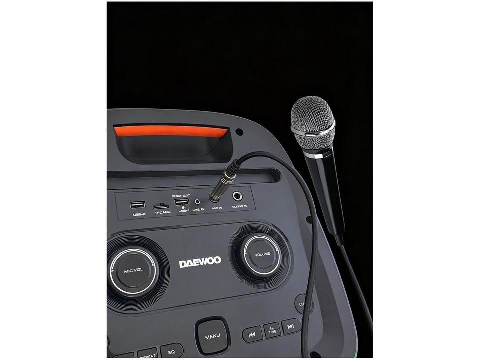 Caixa de Som Daewoo Bright DW 2000 Bluetooth Amplificada Portátil 1200W USB - 15