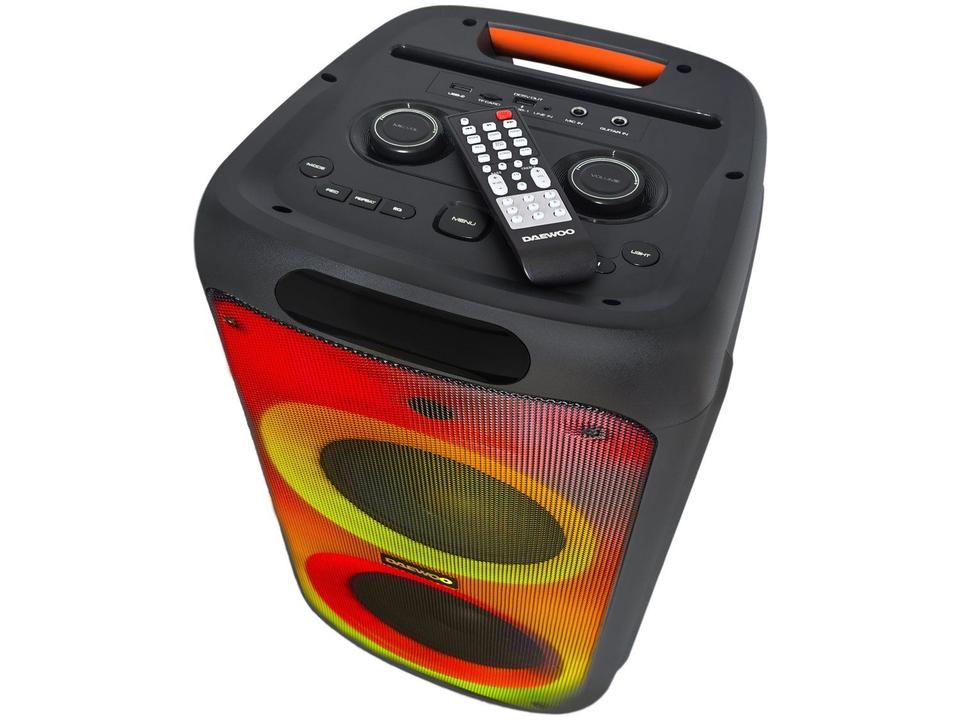 Caixa de Som Daewoo Bright DW 2000 Bluetooth Amplificada Portátil 1200W USB - 12