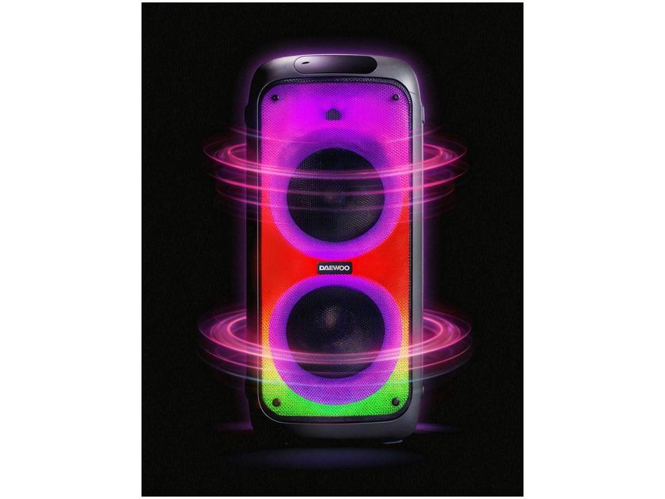 Caixa de Som Daewoo Bright DW 2000 Bluetooth Amplificada Portátil 1200W USB - 17