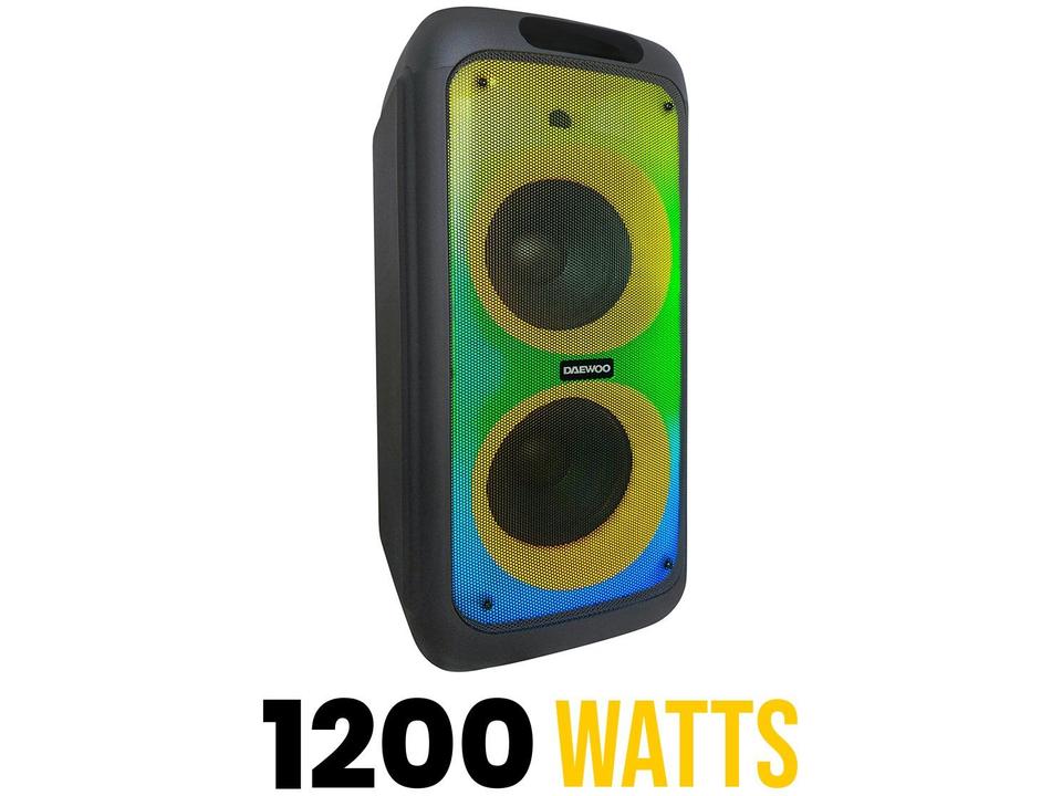 Caixa de Som Daewoo Bright DW 2000 Bluetooth Amplificada Portátil 1200W USB - 1