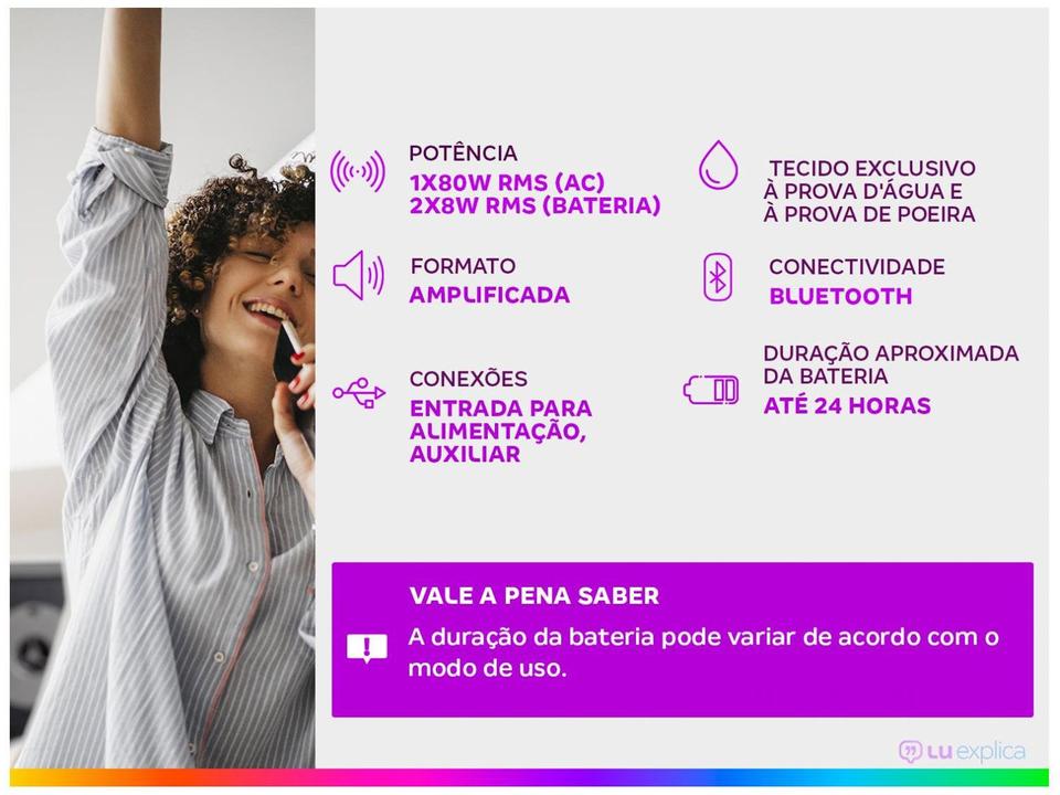 Caixa de Som JBL Boombox 3 Bluetooth Amplificada Portátil 80W RMS - 1