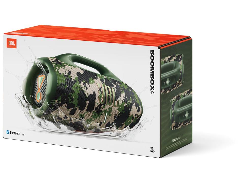 Caixa de Som JBL Boombox 4 Bluetooth Amplificada Portátil 210W USB-C - 10