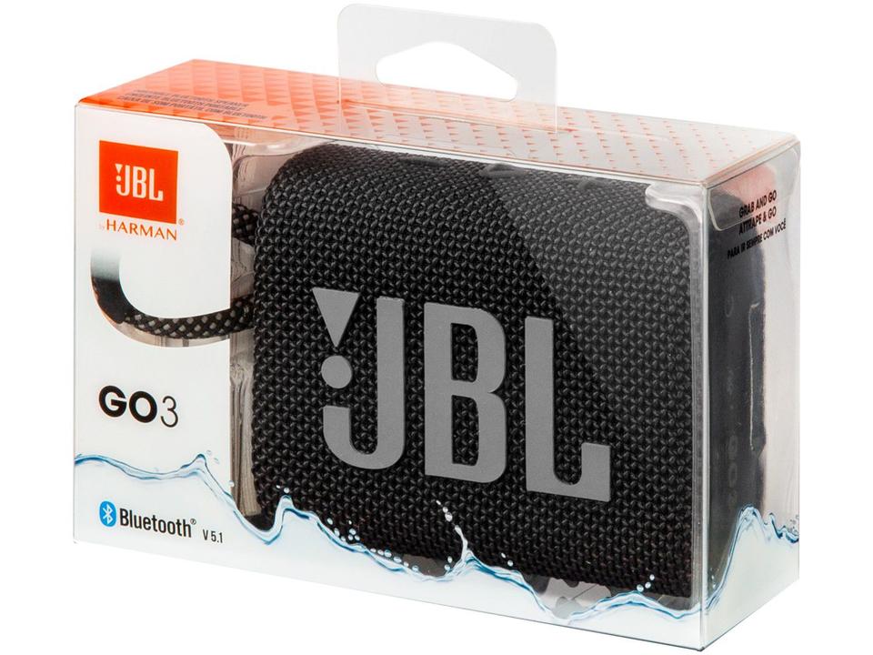 Caixa de Som JBL Go 3 Bluetooth Portátil - 4,2W - Bivolt - 11