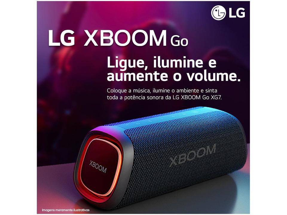 Caixa de Som LG XBOOM Go XG7S Bluetooth - Portátil 30W+10W USB - Bivolt - 4
