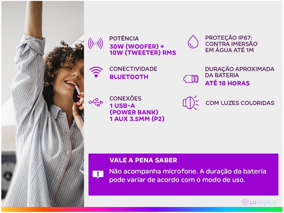 Caixa de Som LG XBOOM Go XG7S Bluetooth - 2
