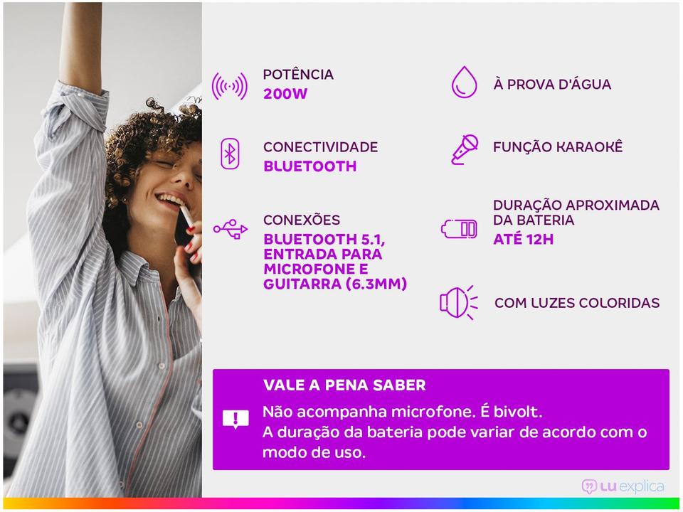 Caixa de Som LG Xboom XL5S Bluetooth - 1
