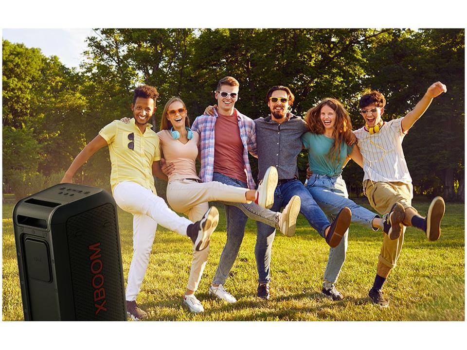 Caixa de Som LG Xboom XL5T Bluetooth Portátil IPX4 200W RMS Iluminação de Festa e Visor de Pixel LED - 13