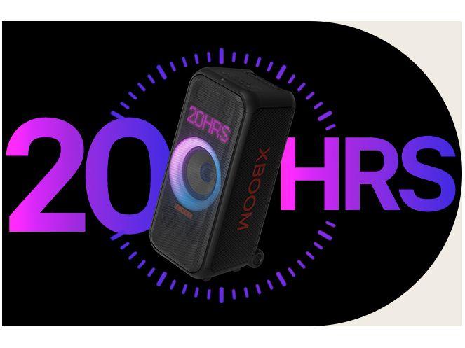 Caixa de Som LG Xboom XL7T Bluetooth Portátil 250W Iluminação de Festa e Visor de Pixel LED - 18