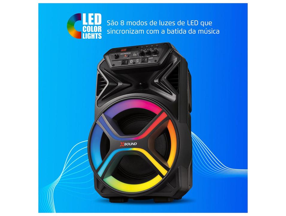 Caixa de Som Mondial CM-400-L Bluetooth Amplificada 400W USB - 2