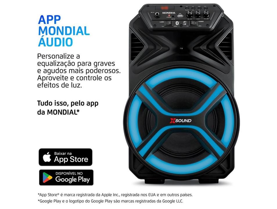 Caixa de Som Mondial CM-400-L Bluetooth Amplificada 400W USB - 3