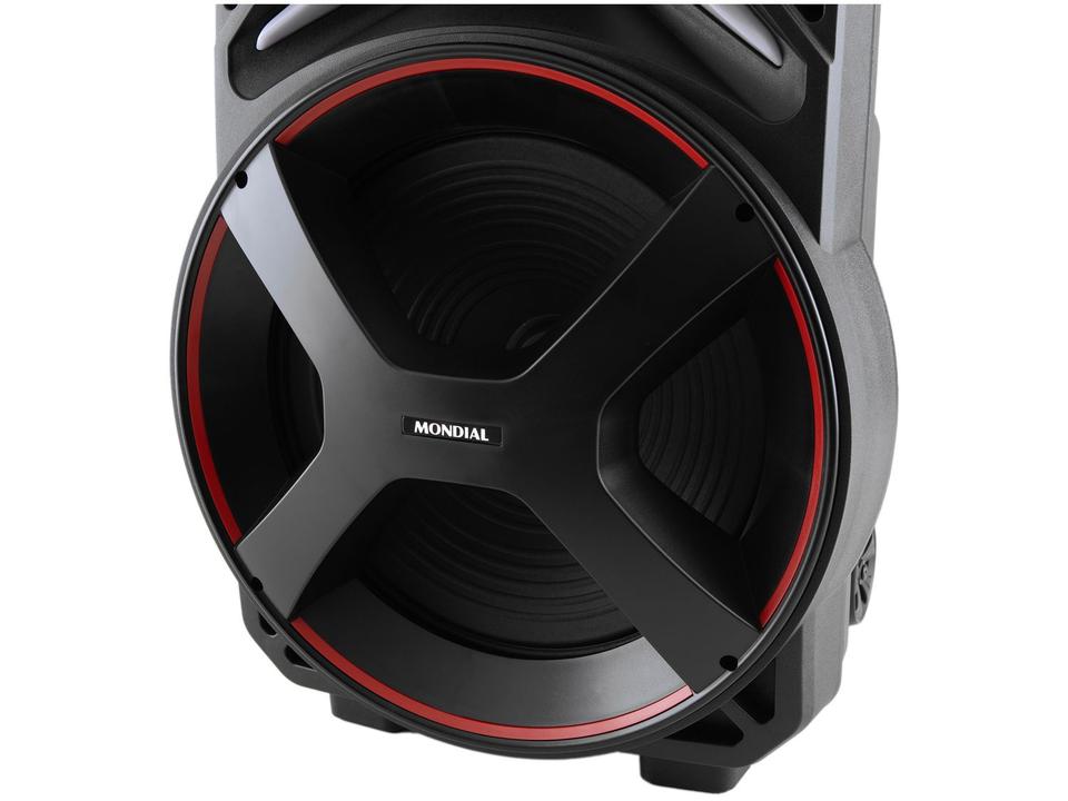 Caixa de Som Mondial Connect Lights Plus CM-700 Bluetooth Amplificada Portátil 700W USB - 12