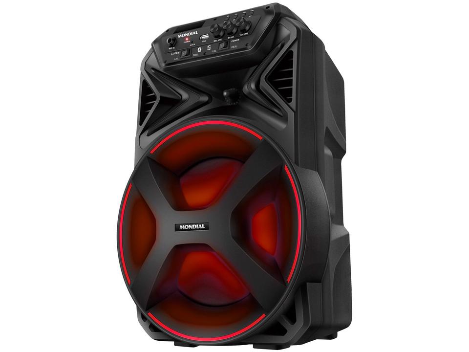 Caixa de Som Mondial Connect Party Plus CM-250 Bluetooth Amplificada Portátil 250W 8” USB - 10