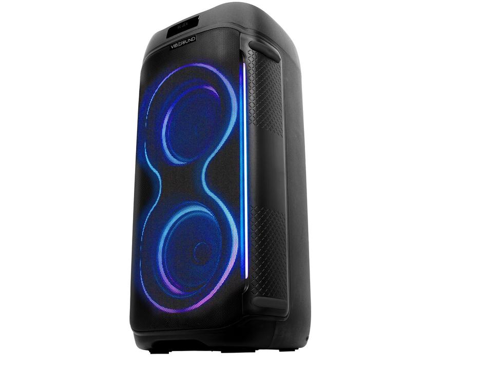 Caixa de Som PartyBox Bluetooth Vivensis Vibe Sound V6 Party 1000W USB - 10