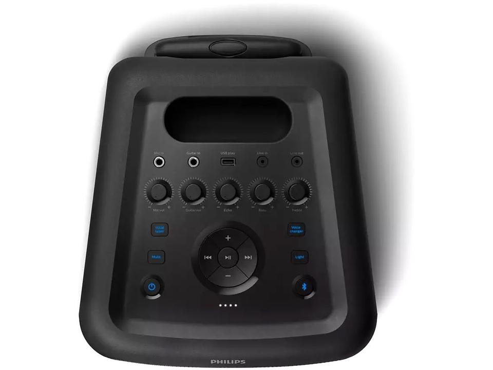 Caixa de Som Philips Party Speaker TAX5208/78 - Bluetooth Ativa Portátil 1600W USB - Bivolt - 9