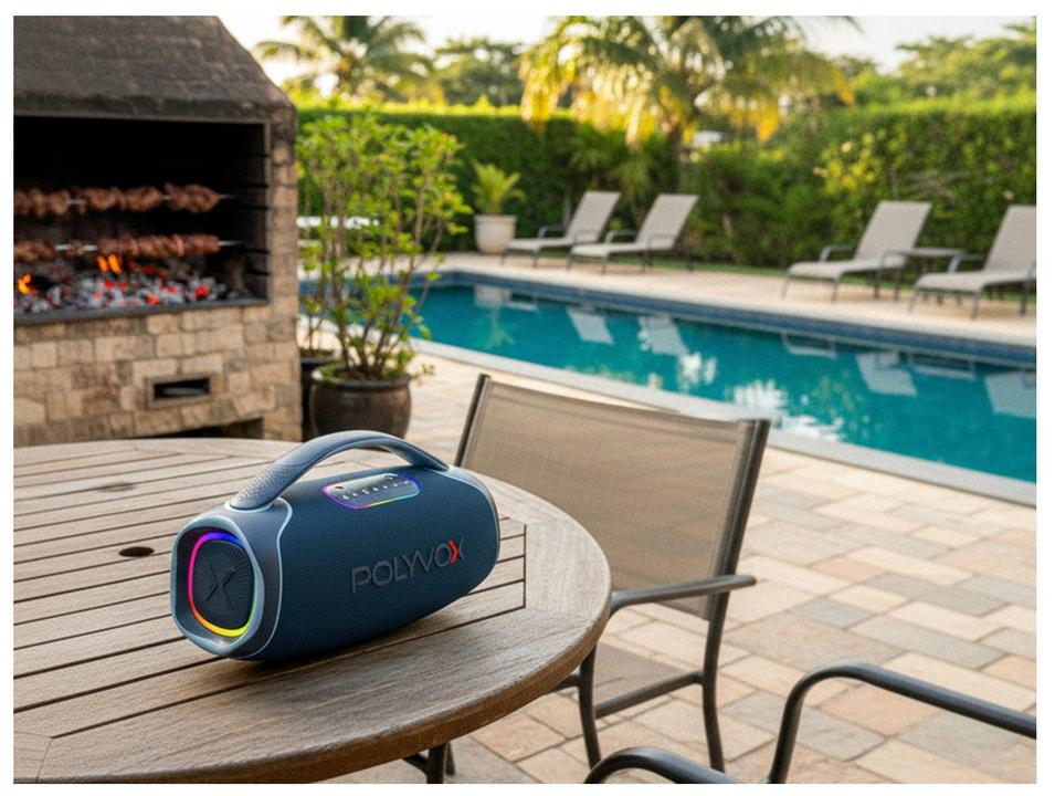 Caixa de Som Polyvox Boombox XB-2 Bluetooth Amplificada Portátil 140W USB - 3