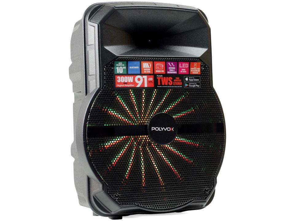 Caixa de Som Polyvox XC 510T Bluetooth Amplificada - 5