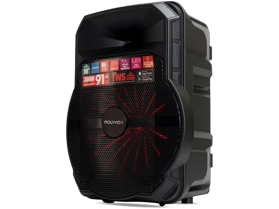 Caixa de Som Polyvox XC 510T Bluetooth Amplificada - 3
