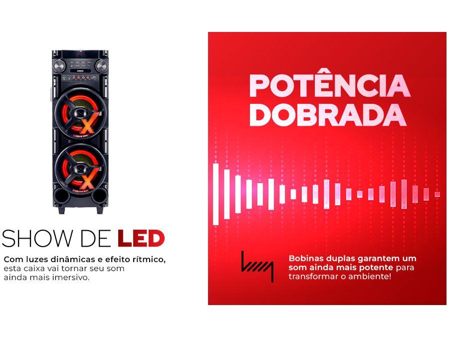 Caixa de Som Torre AMVOX ACA 1000 NEW X - 4