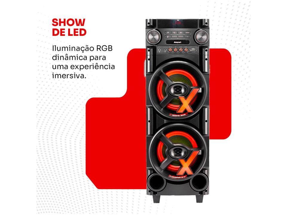 Caixa de Som Torre AMVOX ACA 1000 NEW X - 20