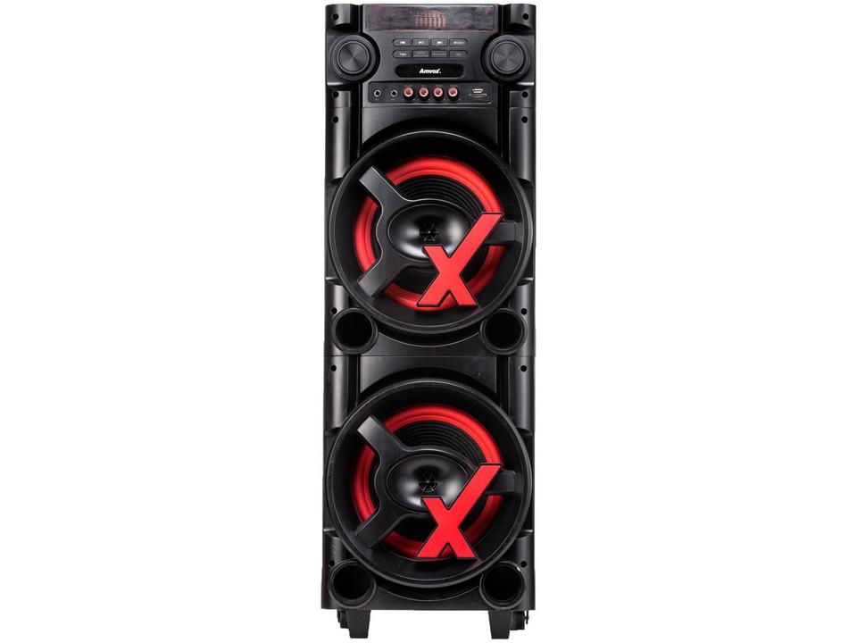 Caixa de Som Torre AMVOX ACA 1000 NEW X - Bluetooth 1000W RMS Amplificada - Bivolt