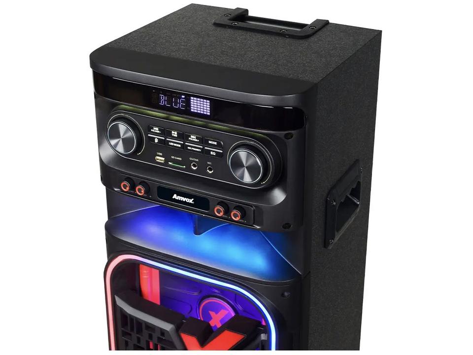 Caixa de Som Torre Amvox ATX 2108M Quadradinho Bluetooth 2100W Amplificada - 15