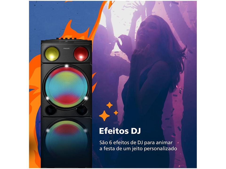 Caixa de Som Torre Philips TAX5509/78 Party Speaker 2400W - 4