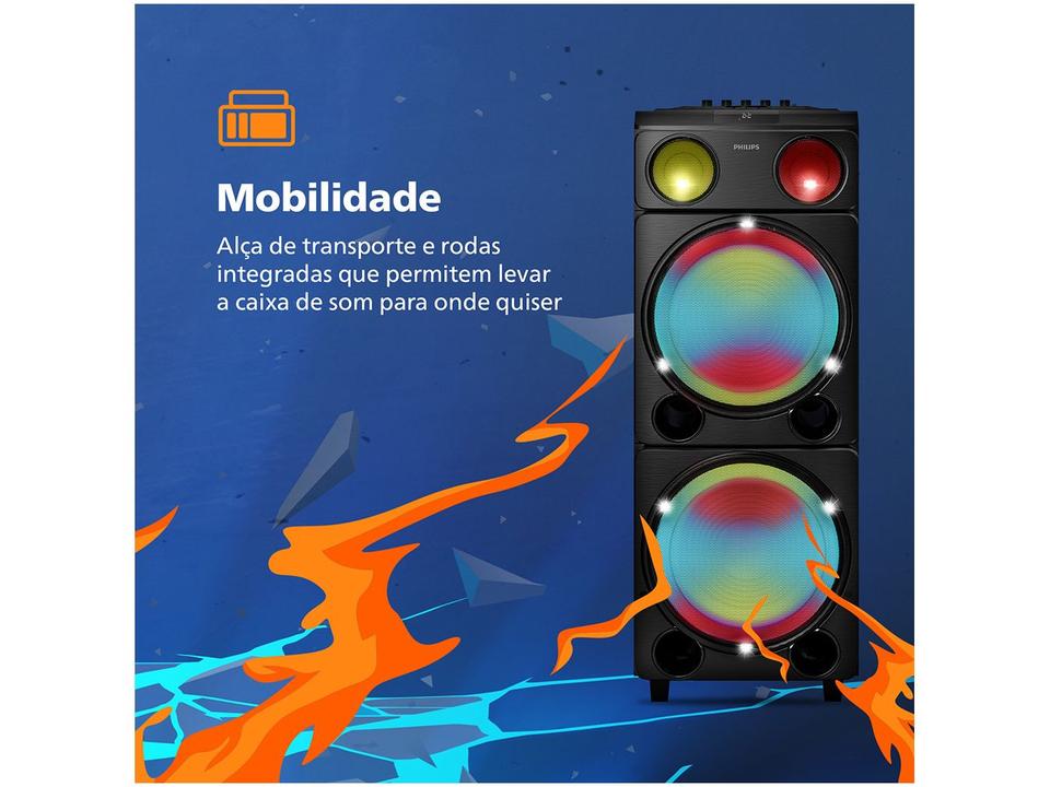 Caixa de Som Torre Philips TAX5509/78 Party Speaker 2400W - 7