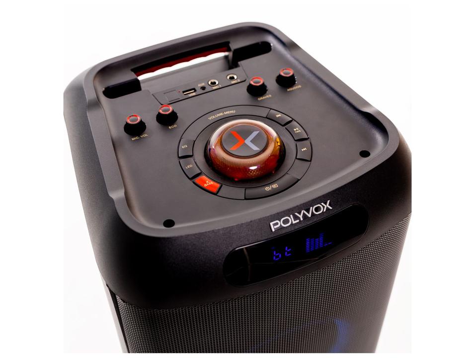 Caixa de Som Torre Polyvox XT-800T Bluetooth 1500W Amplificada - 2