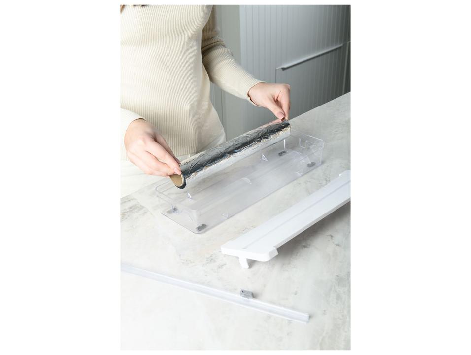 Caixa Organizadora de Rolos com Tampa Ou Clear Branca - 3