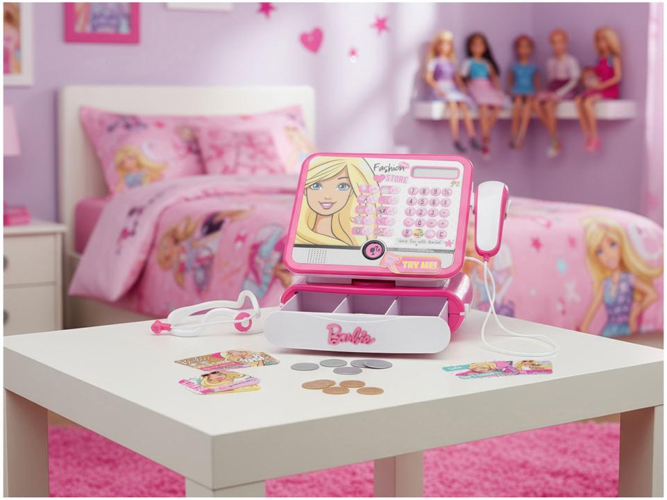 Caixa Registradora Infantil Barbie Luxo Fun - 1