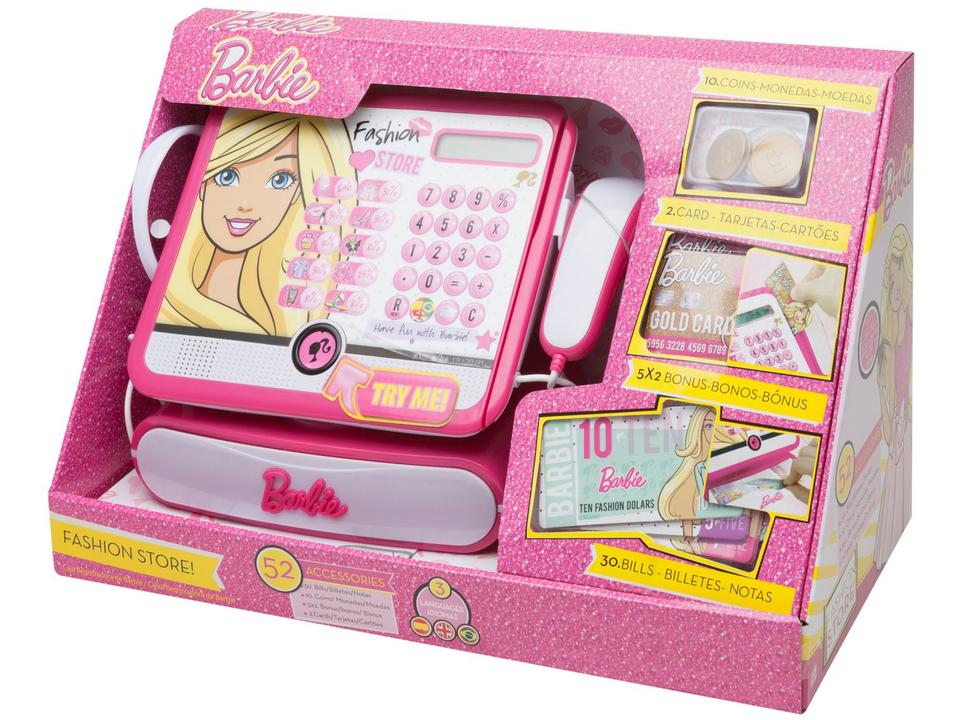 Caixa Registradora Infantil Barbie Luxo Fun - 10
