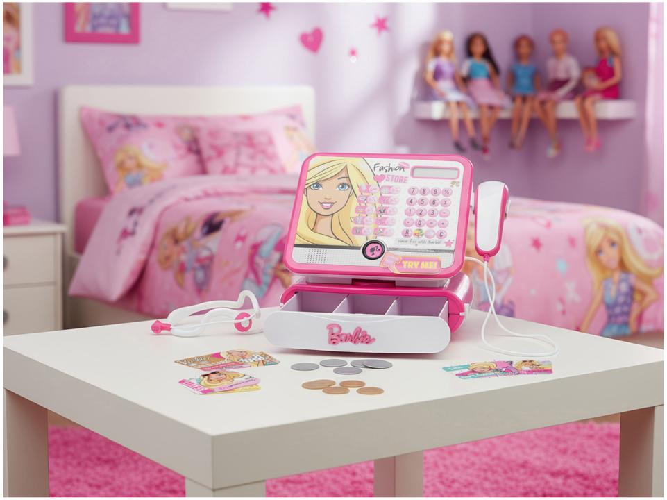 Caixa Registradora Infantil Barbie Luxo Fun - 1