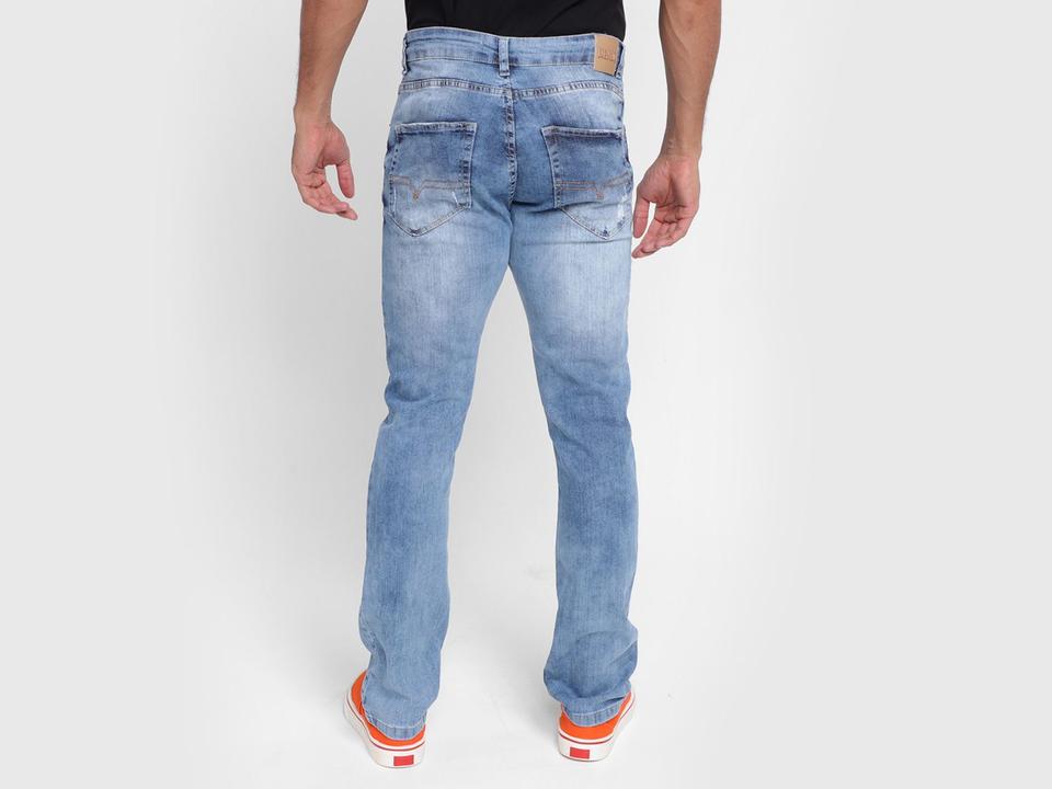 Calça Jeans Vista Magalu Reta Puídos - 1