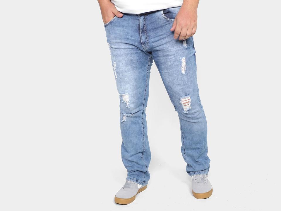 Calça Jeans Vista Magalu Reta Puídos - 2