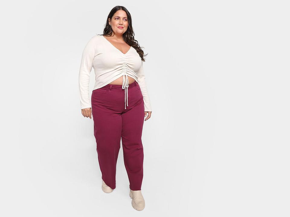 Calça Jeans Vista Magalu Wide Leg Maravilhosa - 8