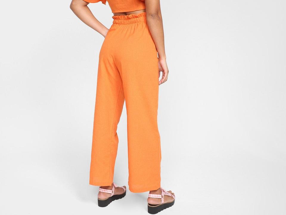 Calça Vista Magalu Wide Leg Manihi Cintura Elástica - 3