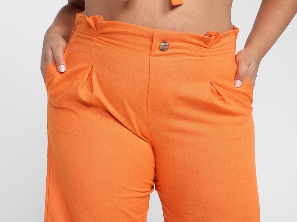 Calça Vista Magalu Wide Leg Manihi Cintura Elástica - 4