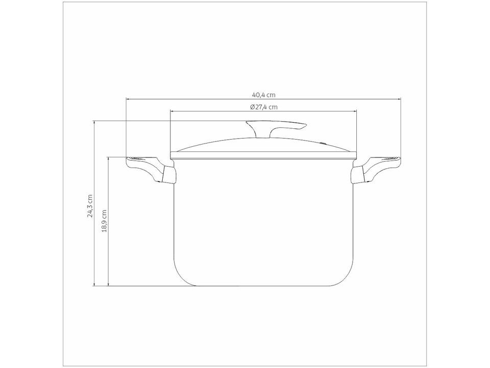 Caldeirão de Alumínio Tramontina Antiaderente Amêndoa 9,6L 26cm Milazzo - 5