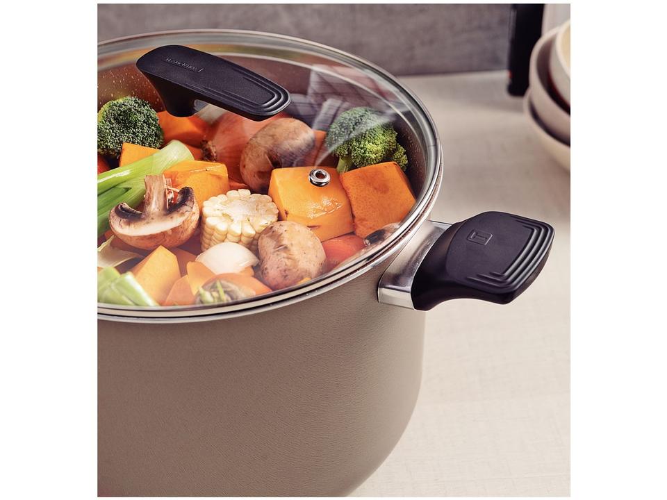 Caldeirão de Alumínio Tramontina Antiaderente Amêndoa 9,6L 26cm Milazzo - 2