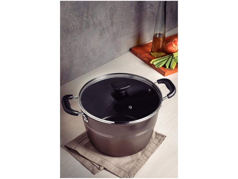 Caldeirão de Alumínio Tramontina Avelã com Tampa 5,7L 24cm Sicília - 1