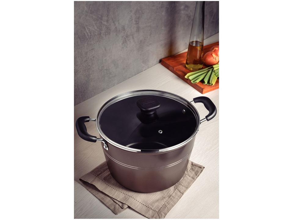 Caldeirão de Alumínio Tramontina Avelã com Tampa 5,7L 24cm Sicília - 1