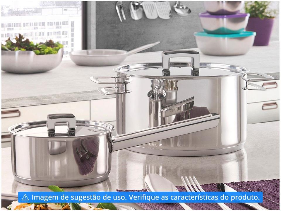 Caldeirão Inox Tramontina 4,6L Fundo Triplo - 1