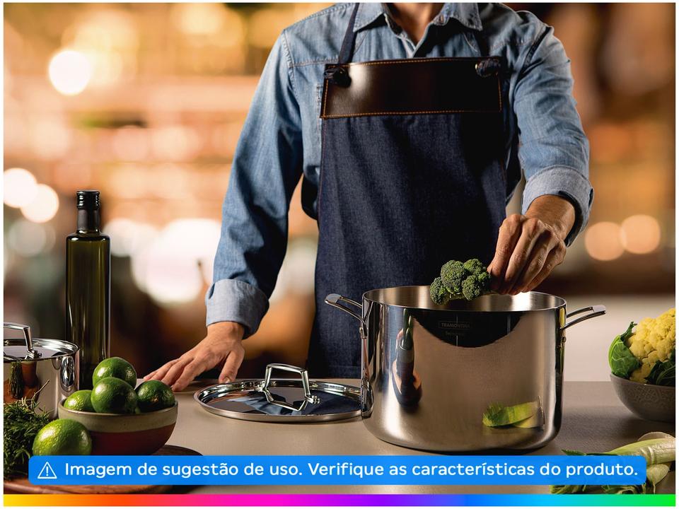 Caldeirão Inox Tramontina 7,7L 24cm Grano - 2