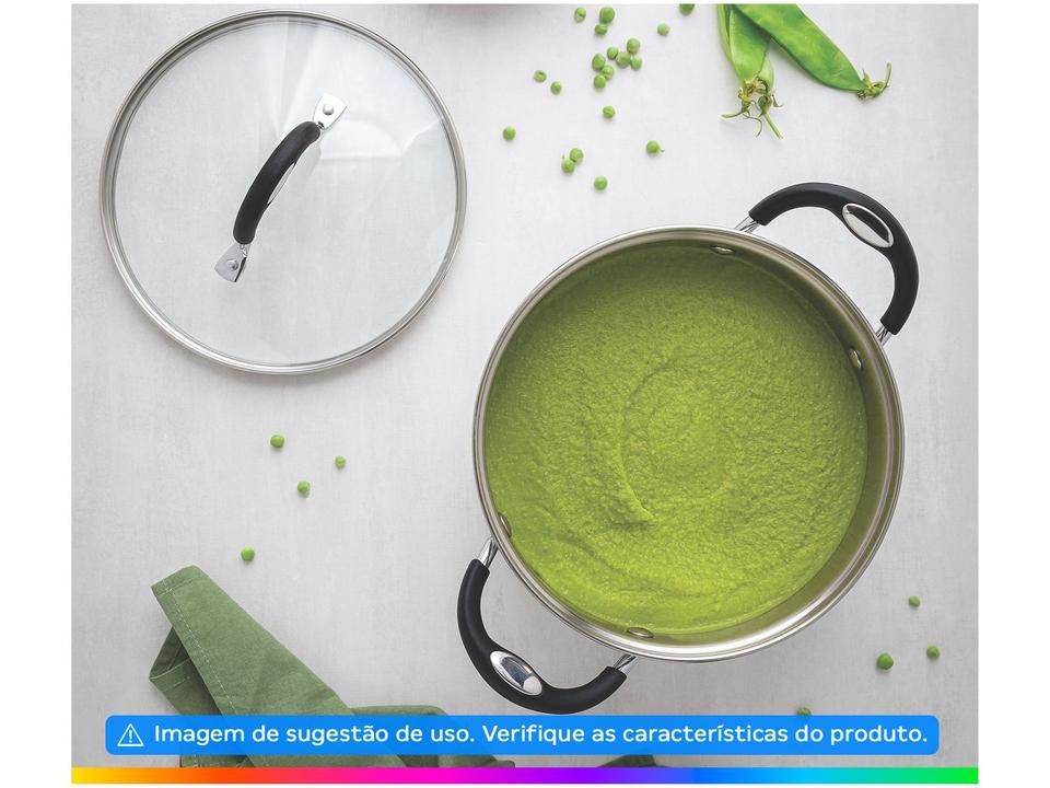 Caldeirão Inox Tramontina Fundo triplo 20,8L 30cm Astro - 5