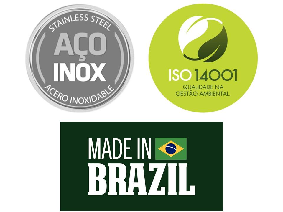 Caldeirão Inox Tramontina Fundo triplo 2,2L 16cm Professional 62627163 - 3