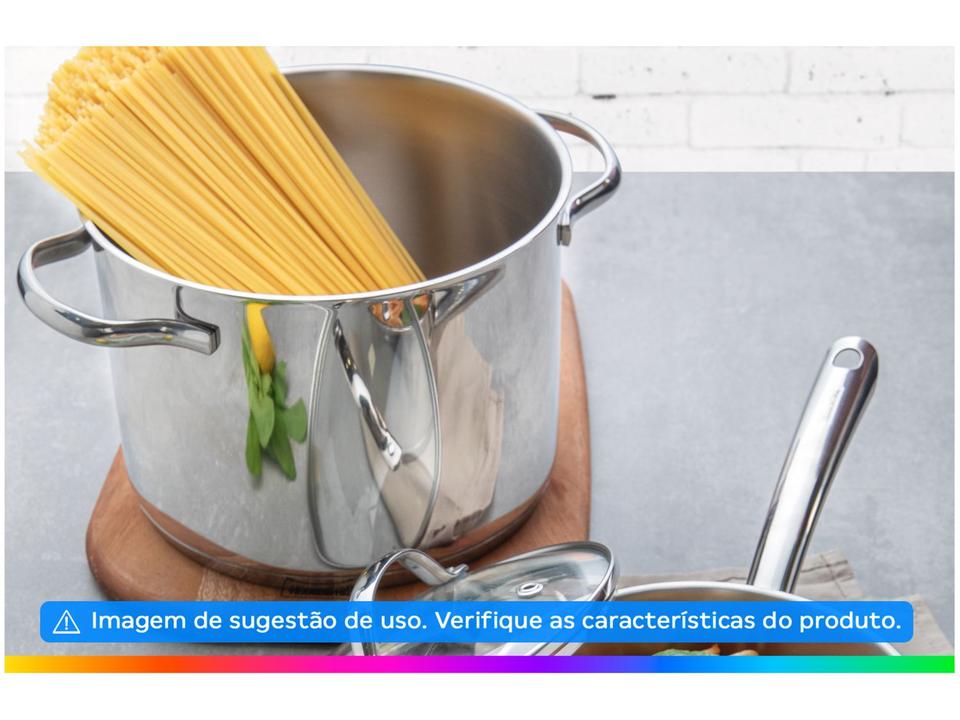 Caldeirão Inox Tramontina Fundo Triplo 4,6L 20cm Una - 3